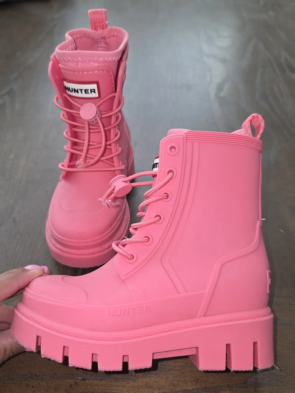 Hunter Kids' Pink Rain Boots